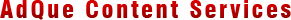 AdQue Content Services